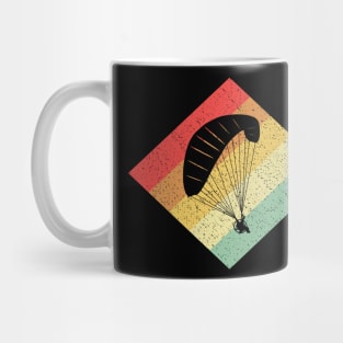 Retro Vintage 80s Paragliding Gift For Paragliders Mug